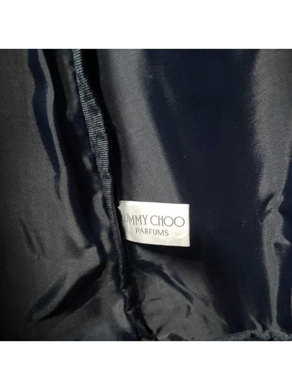 Jimmy Choo Navy Blue Canvas and Leather Trim Weekend Travel Bag - Picture 7 of 8